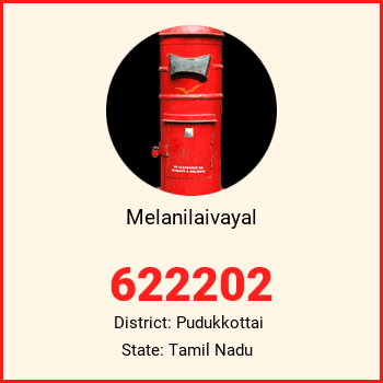 Melanilaivayal pin code, district Pudukkottai in Tamil Nadu