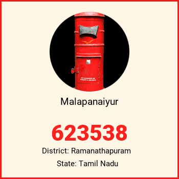 Malapanaiyur pin code, district Ramanathapuram in Tamil Nadu
