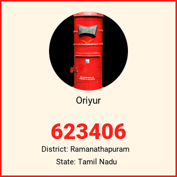 Oriyur pin code, district Ramanathapuram in Tamil Nadu