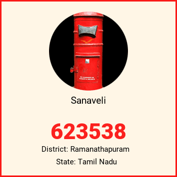 Sanaveli pin code, district Ramanathapuram in Tamil Nadu