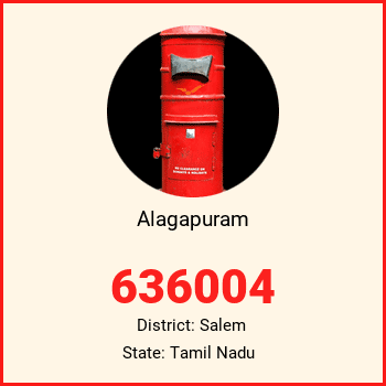Alagapuram pin code, district Salem in Tamil Nadu