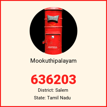 Mookuthipalayam pin code, district Salem in Tamil Nadu