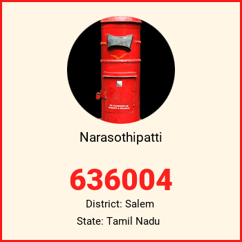 Narasothipatti pin code, district Salem in Tamil Nadu