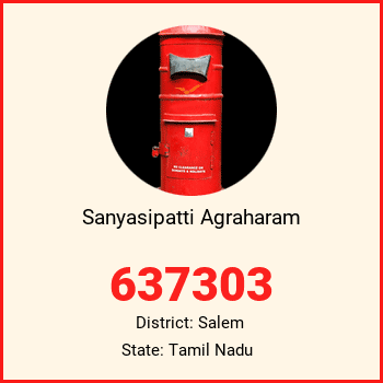 Sanyasipatti Agraharam pin code, district Salem in Tamil Nadu