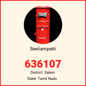 Seeliampatti pin code, district Salem in Tamil Nadu