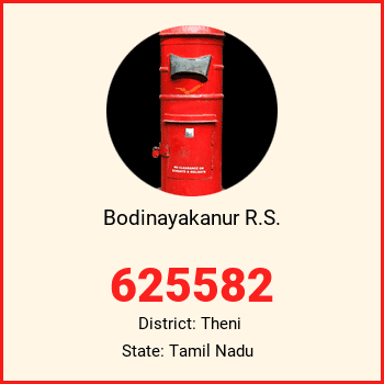 Bodinayakanur R.S. pin code, district Theni in Tamil Nadu