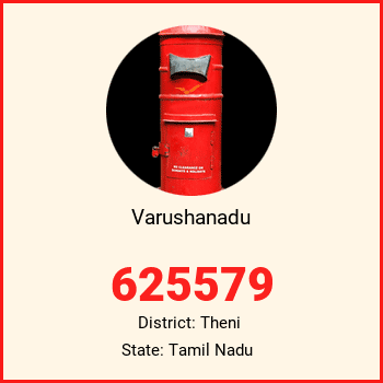 Varushanadu pin code, district Theni in Tamil Nadu