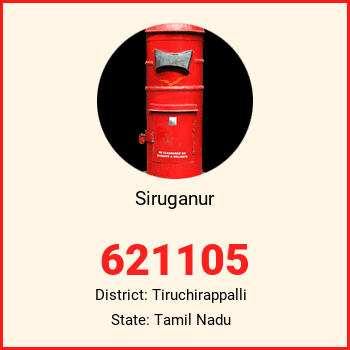 Siruganur pin code, district Tiruchirappalli in Tamil Nadu