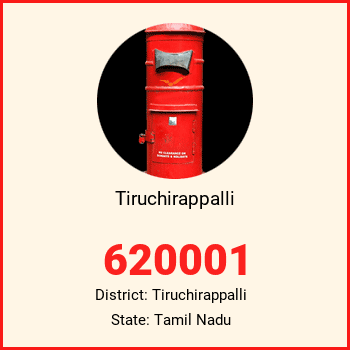 Tiruchirappalli pin code, district Tiruchirappalli in Tamil Nadu