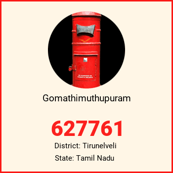 Gomathimuthupuram pin code, district Tirunelveli in Tamil Nadu