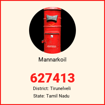 Mannarkoil pin code, district Tirunelveli in Tamil Nadu