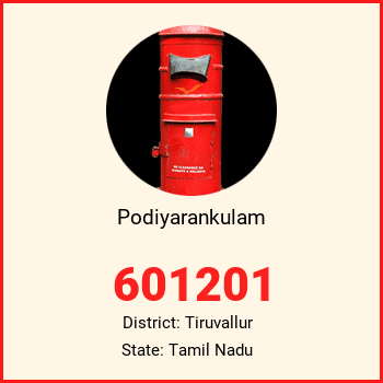 Podiyarankulam pin code, district Tiruvallur in Tamil Nadu