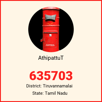 AthipattuT pin code, district Tiruvannamalai in Tamil Nadu