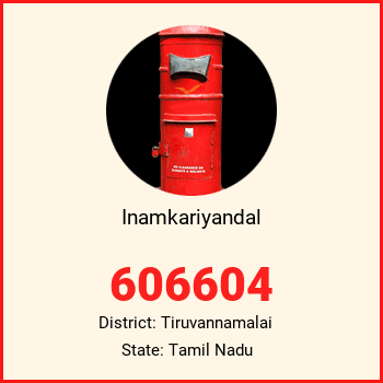 Inamkariyandal pin code, district Tiruvannamalai in Tamil Nadu