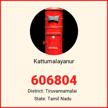 Kattumalayanur pin code, district Tiruvannamalai in Tamil Nadu