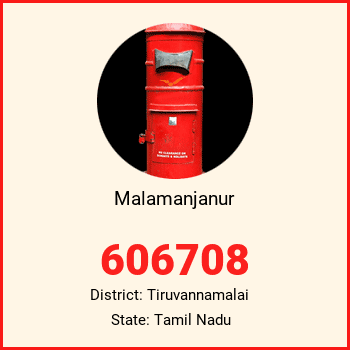 Malamanjanur pin code, district Tiruvannamalai in Tamil Nadu