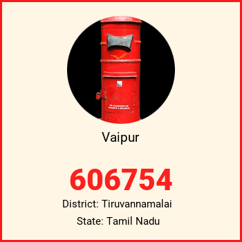 Vaipur pin code, district Tiruvannamalai in Tamil Nadu