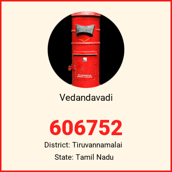 Vedandavadi pin code, district Tiruvannamalai in Tamil Nadu