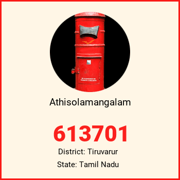 Athisolamangalam pin code, district Tiruvarur in Tamil Nadu