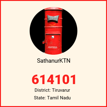 SathanurKTN pin code, district Tiruvarur in Tamil Nadu