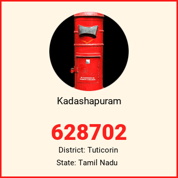Kadashapuram pin code, district Tuticorin in Tamil Nadu