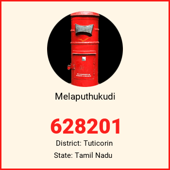 Melaputhukudi pin code, district Tuticorin in Tamil Nadu