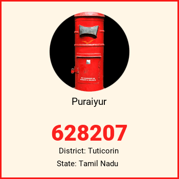 Puraiyur pin code, district Tuticorin in Tamil Nadu