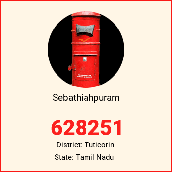 Sebathiahpuram pin code, district Tuticorin in Tamil Nadu