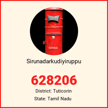 Sirunadarkudiyiruppu pin code, district Tuticorin in Tamil Nadu