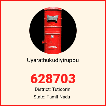 Uyarathukudiyiruppu pin code, district Tuticorin in Tamil Nadu
