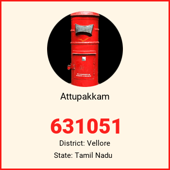 Attupakkam pin code, district Vellore in Tamil Nadu