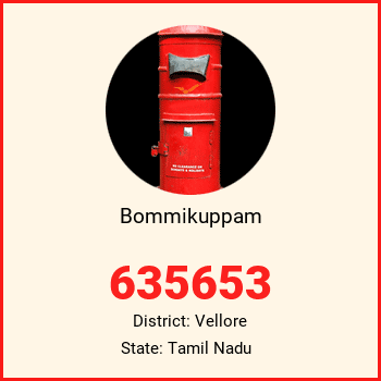 Bommikuppam pin code, district Vellore in Tamil Nadu