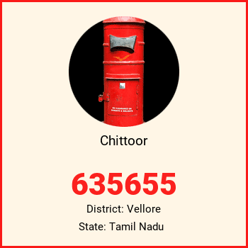 Chittoor pin code, district Vellore in Tamil Nadu