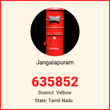 Jangalapuram pin code, district Vellore in Tamil Nadu