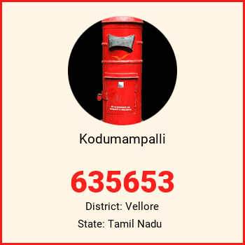 Kodumampalli pin code, district Vellore in Tamil Nadu