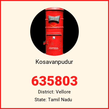 Kosavanpudur pin code, district Vellore in Tamil Nadu