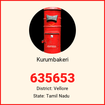 Kurumbakeri pin code, district Vellore in Tamil Nadu