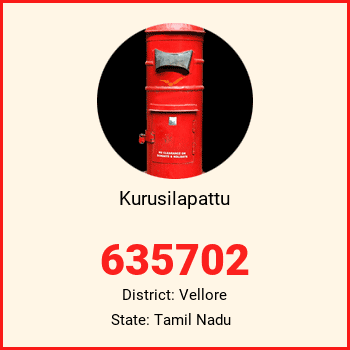 Kurusilapattu pin code, district Vellore in Tamil Nadu