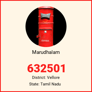 Marudhalam pin code, district Vellore in Tamil Nadu