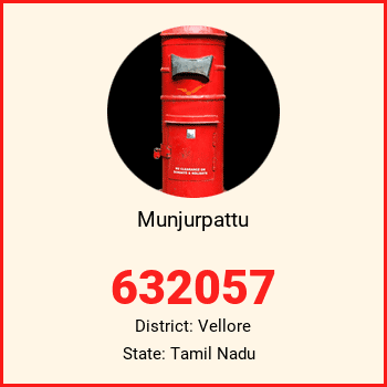 Munjurpattu pin code, district Vellore in Tamil Nadu