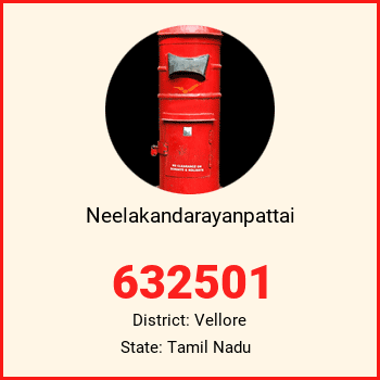 Neelakandarayanpattai pin code, district Vellore in Tamil Nadu