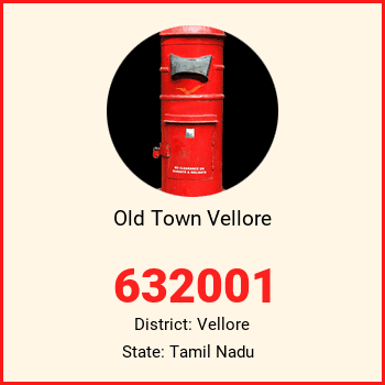 Old Town Vellore pin code, district Vellore in Tamil Nadu
