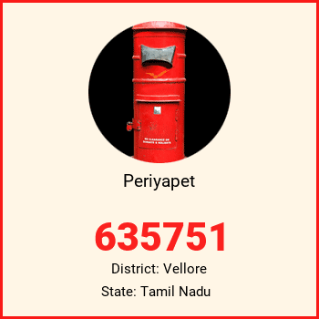 Periyapet pin code, district Vellore in Tamil Nadu
