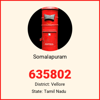 Somalapuram pin code, district Vellore in Tamil Nadu