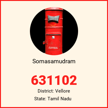 Somasamudram pin code, district Vellore in Tamil Nadu
