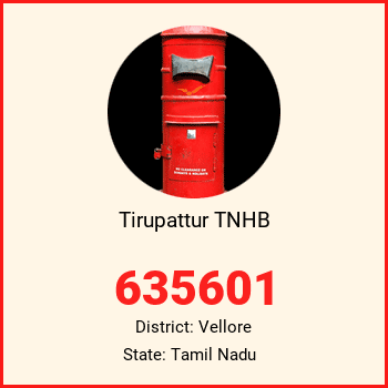 Tirupattur TNHB pin code, district Vellore in Tamil Nadu