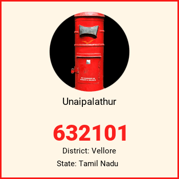 Unaipalathur pin code, district Vellore in Tamil Nadu