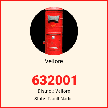 Vellore pin code, district Vellore in Tamil Nadu