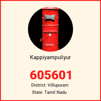 Kappiyampuliyur pin code, district Villupuram in Tamil Nadu