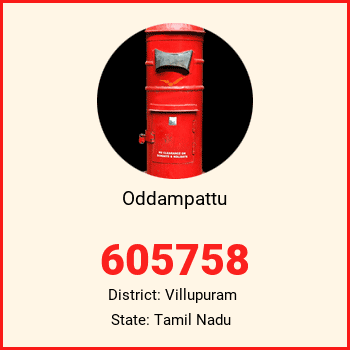 Oddampattu pin code, district Villupuram in Tamil Nadu